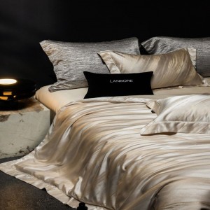 Luxury jacquard duvet quilt cover queen king size bed sheets double pillowcases 1.8/2m lyocell cotton bedding set