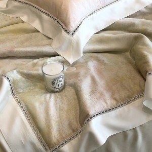 Pastoral style printing home textile lyocell bed linen pink duvet quilt comforter cover bedding set wholesaler