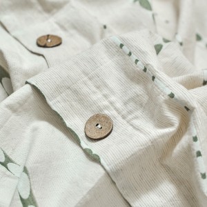 High-quality linen cotton white bed sheets exquisite single size jacquard quilt cover home textile bedding set manufacture