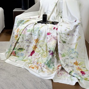 Hot selling sateen cotton 4-pieces textile ODM coverlets printing bedsheets simple style white bed linen bedding set wholesaler