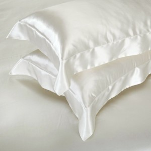 Luxury Plain White 100% Mulberry Silk Quilt Cover Bed Sheets Custom Home Textile Silky 4PCS Bedding Set