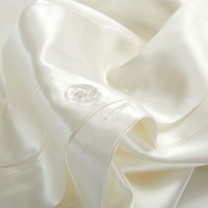Luxury Plain White 100% Mulberry Silk Quilt Cover Bed Sheets Custom Home Textile Silky 4PCS Bedding Set