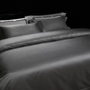 Custom Luxury Mulberry Silk Wide-Edge Jacquard Quilt Cover Super Soft Bed Sheets Pillowcases Queen King Size Bedding Set Wholesale
