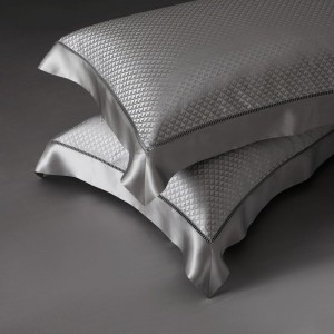 Custom Luxury Mulberry Silk Wide-Edge Jacquard Quilt Cover Super Soft Bed Sheets Pillowcases Queen King Size Bedding Set Wholesale
