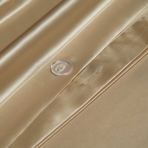 Luxury Natural Mulberry Silk Home Textile Gold Yarn-Dyed Jacquard Floral Duvet Cover Cozy Skin-Friendly Bed Sheets 4PCS Sabanas Bed Linen Bedding Set Wholesale