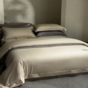 80s Custom-Woven Egyptian Cotton Rhinestone Quilt Cover High End Bed Linen Home Hotel Textile Queen King Bed Sheets 4PCS Bedding Set