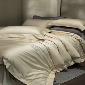 80s Custom-Woven Egyptian Cotton Rhinestone Quilt Cover High End Bed Linen Home Hotel Textile Queen King Bed Sheets 4PCS Bedding Set