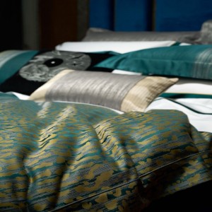 Green 120s Egyptian Cotton Duvet Cover Jacquard High End Custom Home Textile Bed Sheets Pillow Shams Flat Sheet Bedding Set Wholesale Supplier