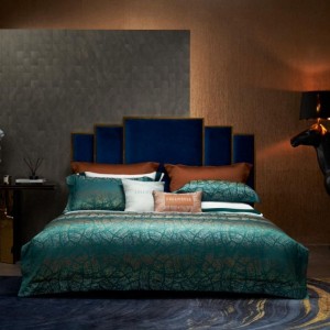 Factory Wholesale Customized 700tc Egyptian Cotton Bed Linen Jacquard Duvet Cover High-End Luxury 4PCS Bed Sheets Bedding Set