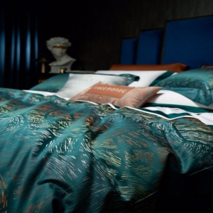 Factory Wholesale Customized 700tc Egyptian Cotton Bed Linen Jacquard Duvet Cover High-End Luxury 4PCS Bed Sheets Bedding Set