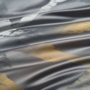 Custom Home Textile Luxury 100 Egyptian Cotton Yarn-Dyed Jacquard 4-Piece Bed Sets Satin/Sateen Silky Bed Sheet Set Collection Duvet Cover Sets Bedding Set