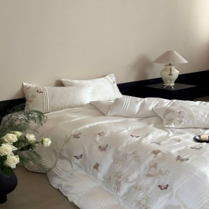 2025 lyocell jacquard summer quilt 1.8/2m bed sheets custom bedding set wholesale