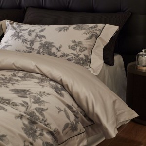 High class Australian cotton digital printing duvet quilt cover gray bed sheets bedding set
