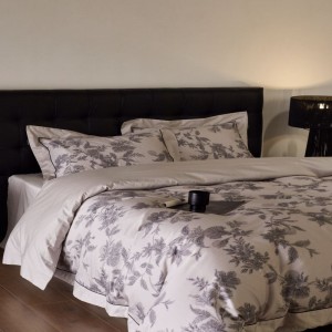 High class Australian cotton digital printing duvet quilt cover gray bed sheets bedding set