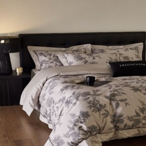 High class Australian cotton digital printing duvet quilt cover gray bed sheets bedding set