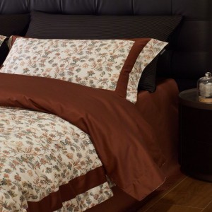 High grade red floral digital printing duvet cover bed sheets pillowcases 4pcs Australian cotton bedding set