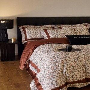High grade red floral digital printing duvet cover bed sheets pillowcases 4pcs Australian cotton bedding set