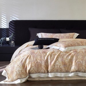 High quality lyocell home textile digital printing duvet cover bed sheets custom bedding set