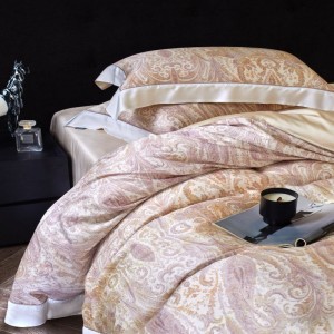 High quality lyocell home textile digital printing duvet cover bed sheets custom bedding set