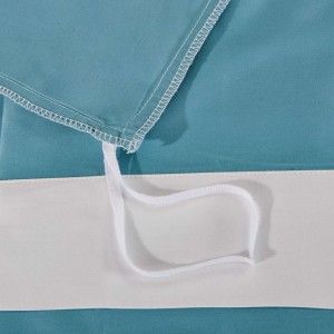 Blue 100% Cotton Duvet Cover Bed Sheet Set 500tc Solid Color Bedding Set Wholesale