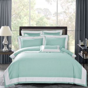 Luxury 500tc Pure Cotton Quilt Cover Bed Linen Queen King Size Home Bed Sheets Bedding Set