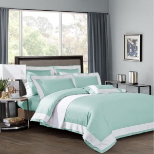 Luxury 500tc Pure Cotton Quilt Cover Bed Linen Queen King Size Home Bed Sheets Bedding Set