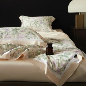 100S Top Class Lyocell Summer Quilt Microfiber Filling Digital Printing Quilt Duvet Bed Sheets Bedding Set For Home