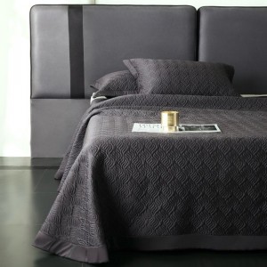 Black 100s Lyocell Soft Mat 3PCS Bedroom Set ODM/OEM Bed Sheet Set Pillowcases Washable Bedding Set