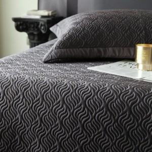 Black 100s Lyocell Soft Mat 3PCS Bedroom Set ODM/OEM Bed Sheet Set Pillowcases Washable Bedding Set