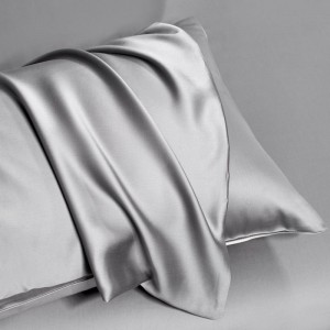 Solid Color 60S Lyocell 4PCS Gray Bedding Set With Queen King Size Duvet Cover Double Pillowcases Bed Sheets