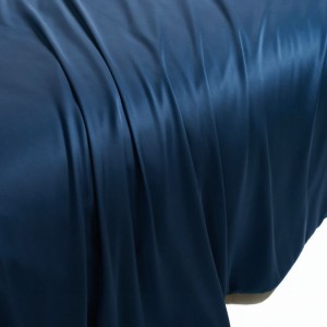 High Class 300tc Lyocell Quilt Cover Bed Sheets Pillowcases 1.8/2m Navy Blue Bedding Set