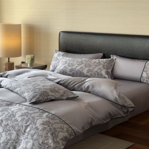 Light Luxury 60S Lyocell Flat Sheet Fitted Sheet Digital Printing Duvet Cover ODM/OEM Queen King Bed Sheet Bedding Set