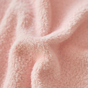 Warm fleece 4-pieces home textile towel embroidery duvet cover ruffles pillow shams pink flat sheets queen size bedding set