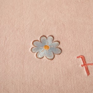 Cute high-end cartoon embroidery comforter cover pink milk fleece king size bed sheets 4-piece kids’ bedding set manufacturer