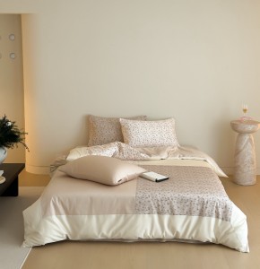 2025 New Product 100S Long Staple Cotton 4PCS Floral Printing Bedding Set