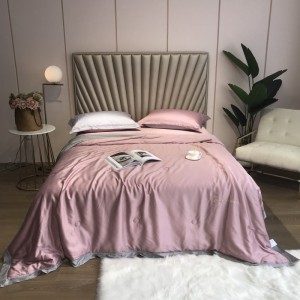 Simple Style Home Bed Set Green 100% Lyocell Fabric Modern Woven Solid Color Bedding Sheets Set