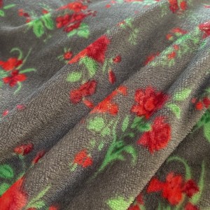 High gram weight fluffy pillowcases 2/2.3m adult coverlets red printed pillow shams milk fleece 4-piece bedding set manufacture