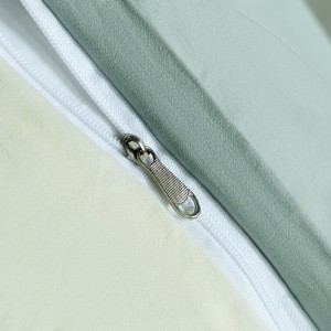 Pure Cotton Brushed Quilt Cover Bed Sheet Green Long Staple Cotton Stain 4PCS Bedding Set