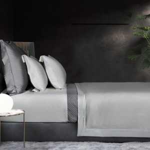 High Luxury Solid Color 4PCS Bed Set 700TC Egyptian Long Staple Cotton Bedding Set