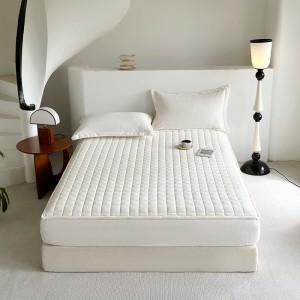 Winter Solid Color Milk Velvet Home Textiles 3 PCS Fitted Sheets Bedding Set Wholesaler