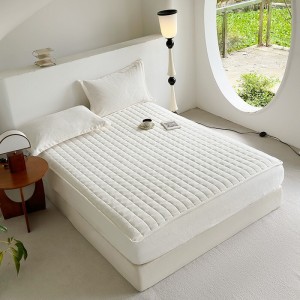 Winter Solid Color Milk Velvet Home Textiles 3 PCS Fitted Sheets Bedding Set Wholesaler