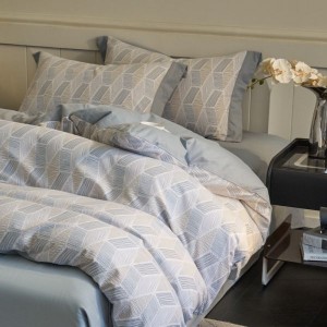 32S brushed cotton light luxury digital printing four-piece bedding set