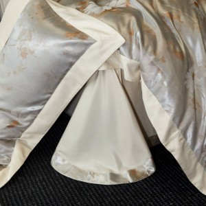 2025 New Cotton Floral Plant Jacquard Duvet Cover Silver Bed Sheets sabanas Queen King Bedding Set