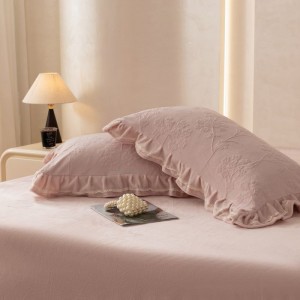 Winter Warm Milk Velvet Jacquard Comforter Quilt Cover Set Skin-friendly Bed Sheet Bedding Set