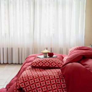 Red 100S long staple cotton home textile printing duvet cover bedding set supplier