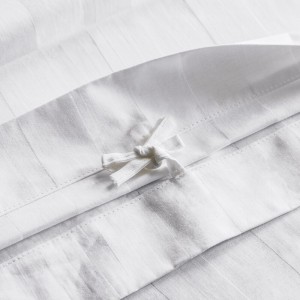 White 100% Cotton White Satin Hotel Textiles 4 Stars Jacquard Home Hotel Textiles Bedding Set Supplier