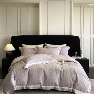 Pure cotton 4pcs pink digital printing home textiles 60s sanding patchwork bedding set supplier