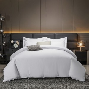 New Arrival Five-star Hotel Solid Color Duvet Quilt Cover Bed Sheets Hotel 4PCS Microfiber Polyester Bedding Set