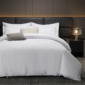 New Arrival Five-star Hotel Solid Color Duvet Quilt Cover Bed Sheets Hotel 4PCS Microfiber Polyester Bedding Set
