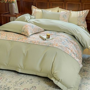 100% cotton home textile digital printing duvet cover thickened brushed bed sheets bedding set for home